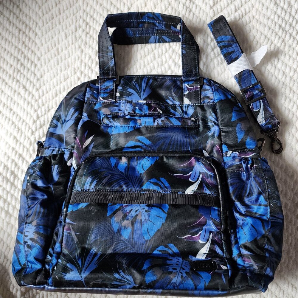 LUG Canter Convertible Crossbody Backpack - Botanical Black - Picture 2 of 8